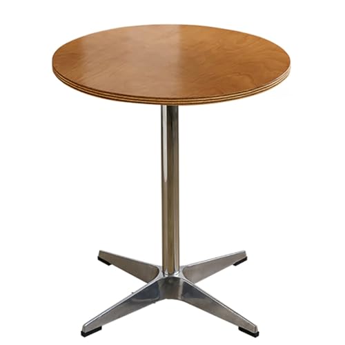 SPYQKHSH Runder Beistelltisch, Akzent-Beistelltisch mit stabilem Metallsockel, Mid-Century Modern Esstisch, for Wohnzimmer, Schlafzimmer, Café, Büro, Pub, Bar, Bistro(A,60x74cm) von SPYQKHSH