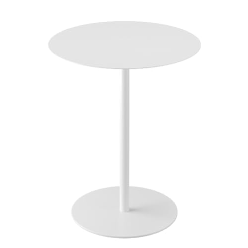 SPYQKHSH Runder Beistelltisch, Metall-Sofa-Beistelltische, moderner Nachttisch for Bett oder Couch, Getränketisch, for Wohnzimmerecken, Schlafzimmer, Terrasse und Bar(B,60x50cm) von SPYQKHSH