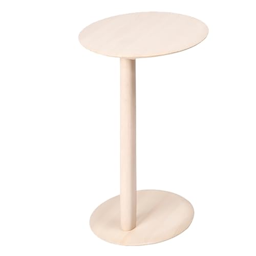SPYQKHSH Runder Couchtisch, Beistelltische aus Holz for Sofas, Schreibtisch for Notebooks und Computer, for Wohnzimmer, Schlafzimmer, Balkon, Arbeitszimmer(B) von SPYQKHSH