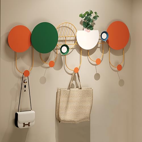 SPYQKHSH Wandgarderobe, kreativer dekorativer Metallbügel for den Eingangsbereich, moderne, stilvolle Haken aus Eisenkunst for Flur, Badezimmer, Küche, Büro(65cm) von SPYQKHSH