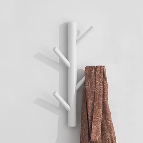 SPYQKHSH Wandgarderobe aus Holz, moderne minimalistische und aufrechte Garderobe, Baumgarderobe for die Eingangswand, for Hüte, Kleidung, Schals, Handtaschen(B,42cm) von SPYQKHSH