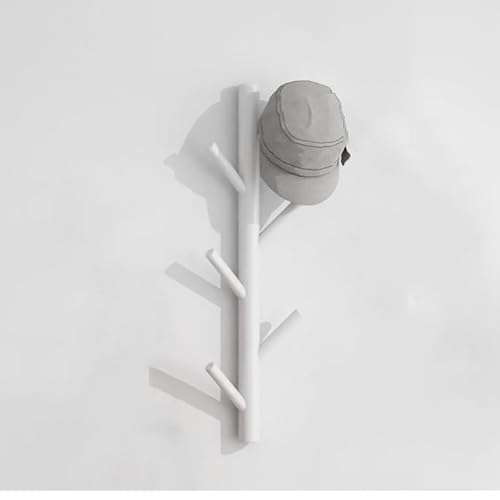 SPYQKHSH Wandgarderobe aus Holz, moderne minimalistische und aufrechte Garderobe, Baumgarderobe for die Eingangswand, for Hüte, Kleidung, Schals, Handtaschen(B,60cm) von SPYQKHSH