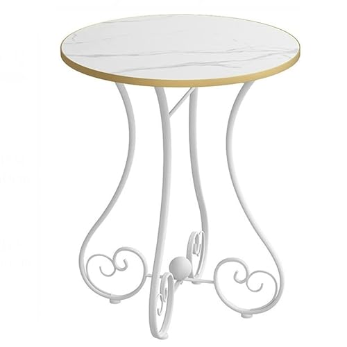 Sofa-Beistelltisch for das Wohnzimmer, kleiner runder Tisch im nordischen Eisenstil, moderner, schlichter Beistelltisch mit Metallrahmen, Nachttisch for das Arbeitszimmer im Schlafzimmer, Balkon(C,40X Sofa-Beistelltisch for das Wohnzimmer, kleiner runder Tisch im nordischen Eisenstil, moderner, schlichter Beistelltisch mit Metallrahmen, Nachttisch for das Arbeitszimmer im Schlafzimmer, Balkon(C,40X von SPYQKHSH