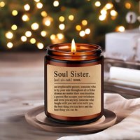 Soul Sister Kerze, Lustiges Geschenk Für Freund, Kerzen Freunde, Geburtstagsgeschenk Bester Bestie Geschenk, Freundschaftsgeschenk, Ferngeschenk von SPatrickStore