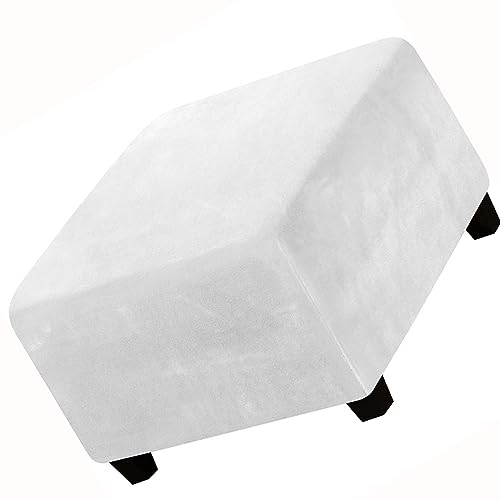 Bezug für Hocker Quadratisch Samt 40x40/60x60/81x81 Stretch Square Ottoman Schonbezug waschbar Hocker Hussen für Fußhocker Stretch Ottomane Abdeckung Hocker Protector Hockerabdeckung (Color : *4, SI von SPeesy