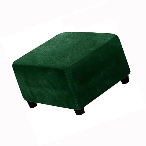 Bezug für Hocker Quadratisch Samt 40x40/60x60/81x81 Stretch Square Ottoman Schonbezug waschbar Hocker Hussen für Fußhocker Stretch Ottomane Abdeckung Hocker Protector Hockerabdeckung (Color : #16, S von SPeesy