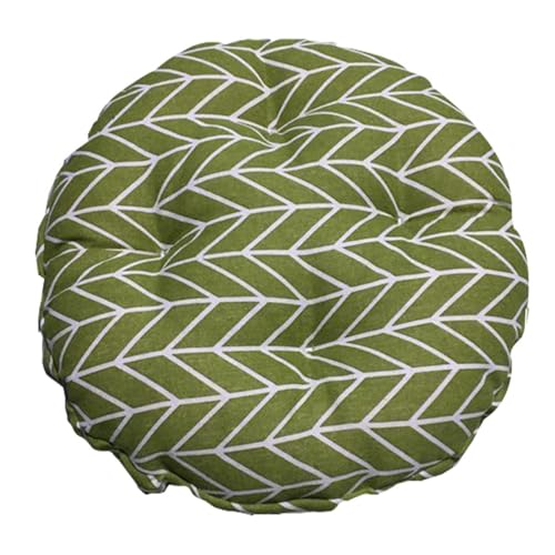 Hocker Bezug Sitzkissen Rund, Hockerbezug Rund Stretch Aus Leinen, Memory Foam Kissenbezug, Dicke 6cm, Rund Bar Bezug Durchmesser 30/35/40/45cm(32,40cm/16in) von SPeesy