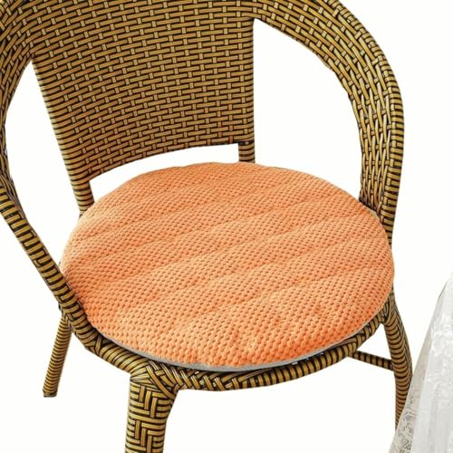 SPeesy Sitzkissen Rund Kordsamt Stuhlkissen Stuhlauflage rutschfest, Stuhlkissen Waschbar, Sitzkissen Gartenstuhl für Esszimmerstühle, Hocker, Bürostühle(B,35cm/14in) von SPeesy
