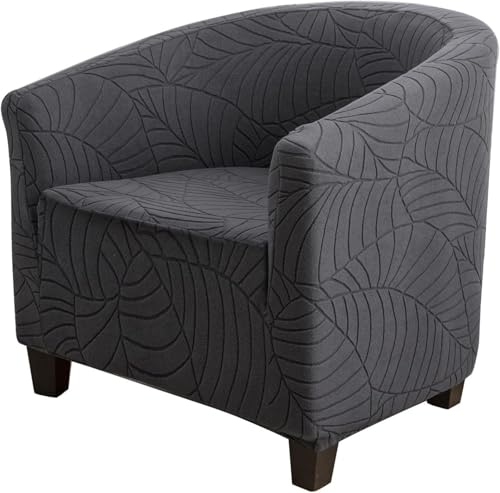 SPeesy Stretch-Überzug für Tub-Sessel, waschbar, Überzug für Clubsessel, weicher Polyester, runde Stuhlbezüge für Wohnzimmer, Bartheke, Hotel(@5) von SPeesy