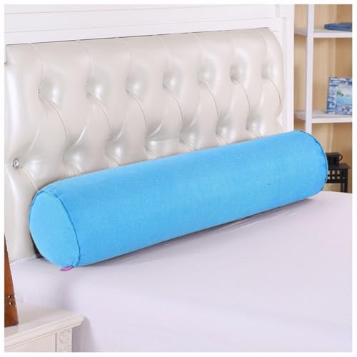 UICMNSI Nacken-Und Knierolle Kopfkissen Kissenrolle Nackenkissen Kissen Rolle Orthopädisches Nackenkissen, Lagerungsrolle, Bolster Side Sleeper Pillow with Abnehmbar Cover(Sky Blue,20x80cm/8x31in) von SPeesy