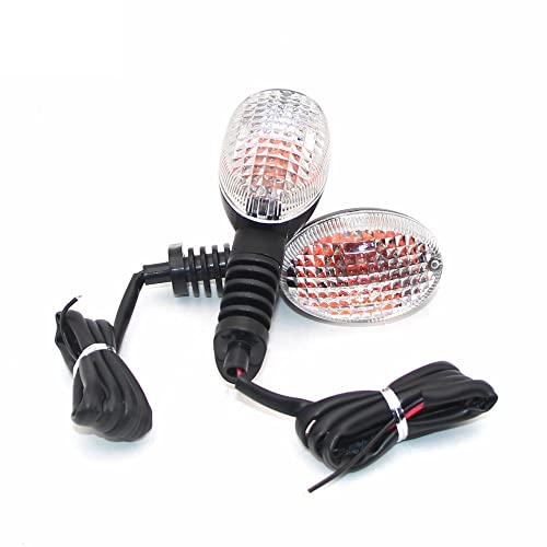 Blinker Motorrad Moto -Blinkerantriebsanzeige for die Verwendung Passende Verwendung for Yamaha XT 660 660X 660R 2004-2014 MT-03 2006-2012 Motorradzubehör von vor/hin hinten Motorrad Blinker(White) von SQIANKUN