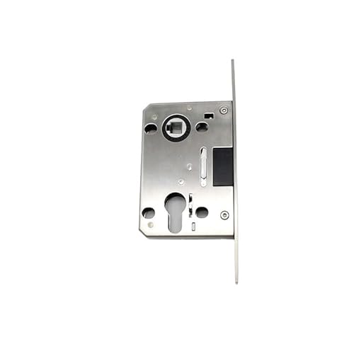 Einsteckschloss Edelstahl Silent Lock Körper 5572 Loch Schloss Körper Innen Türschloss Zubehör Einsteckschloss ZimmertüR(4550) von SQIANKUN
