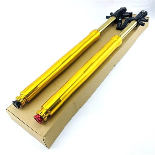 SQIFBA Aufhängungsdämpfer 685mm 720mm Motorrad Gabel Vorderradaufhängung Einstellbare Dämpfung Stoßdämpfer Für MSX125 M3 M5M6 Z6 Stoßdämpfer Federbeine(685mm Gold 1pair) von SQIFBA