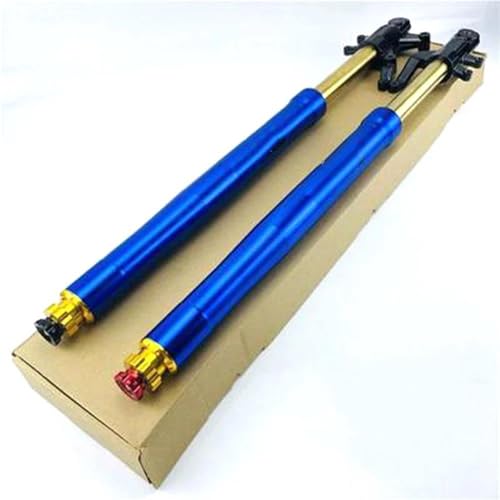 SQIFBA Aufhängungsdämpfer 685mm 720mm Motorrad Gabel Vorderradaufhängung Einstellbare Dämpfung Stoßdämpfer Für MSX125 M3 M5M6 Z6 Stoßdämpfer Federbeine(720mm Blue 1pair) von SQIFBA