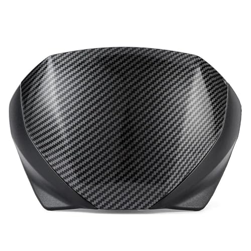 SQIFBA Windschild Für Triumph Für Trident 660 Für Trident660 2021 2022 2023 Motorrad Windschutzscheibe Windschutz Windschutz Überläufer Luftabweiser(Carbon Texture) von SQIFBA