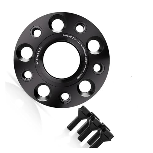Spürverbreiterungsatz 2/4 stücke 5x112 CB 57,1 M14 * 1,5 Hub Centric Schwarz Geschmiedet Rad Spacer Für Tiguan Flansch Platte 15/20/25/30mm(Customize) von SQIFBA