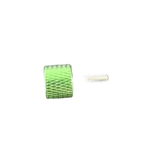 SQING 2 stücke-5 stücke M3 M4 M5 M6 M8 Aluminium Rändelschraube Flachkopf Edelstahl Gewinde Daumenschraube(Green,M3X8 5PCS) von SQING