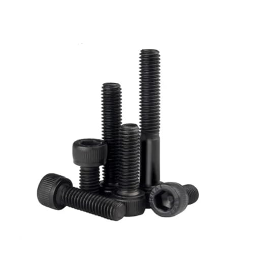 SQING 5 STK-100 STK DIN912 Sechskant-Inbusschraube M1.4 M1.6 M2 M2.5 M3 M3.5 M4 M5 M6 M7 M8 Klasse 12.9 Schwarze Innensechskantschraube(X40mm,M4 10pcs) von SQING