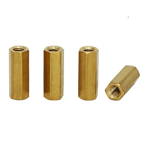 SQING M3 M3 * 10 M3x10 M3 * 12 M3x12 Dual Gewinde Mutter Messing Buchse Auf Buchse PCB Hex hexagon Säule Spacer Stand-off Standoff Stand Off(60pcs M3x12) von SQING