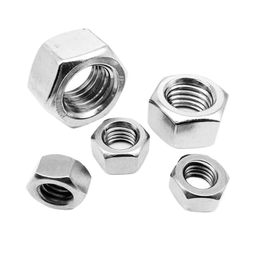 SQING UNC 2#-56 3#-48 4#-40 5#-40 6#-32 8#-32 10#-24 UNF 0#-80 10#-32 304 Edelstahl US-Sechskantmutter mit grobem Feingewinde(10pcs UNF 0-80) von SQING
