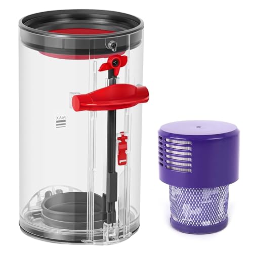 Transparenter Staubsammeltopf für Dyson V10 SV12 SV13 SV27 Staubbehälter, Enthält HEPA-Filter, für Dyson Staubsauger Zubehör Ersatzteile Aufsatz, Staubsaugereimer für Dyson Staubsauger Ersatzteile Transparenter Staubsammeltopf für Dyson V10 SV12 SV13 SV27 Staubbehälter, Enthält HEPA-Filter, für Dyson Staubsauger Zubehör Ersatzteile Aufsatz, Staubsaugereimer für Dyson Staubsauger Ersatzteile von SQLJYU