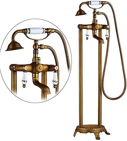 Antik Messing Bodenmontage Wanne Waschbecken Wasserhahn Doppelgriff Badezimmer Badewanne Dusche Set Freistehende Badewanne Mischbatterie mit Handbrause Antikes Messing AAntik Messing C Antik Messing D Antik Messing Bodenmontage Wanne Waschbecken Wasserhahn Doppelgriff Badezimmer Badewanne Dusche Set Freistehende Badewanne Mischbatterie mit Handbrause Antikes Messing AAntik Messing C Antik Messing D von SQMGFA