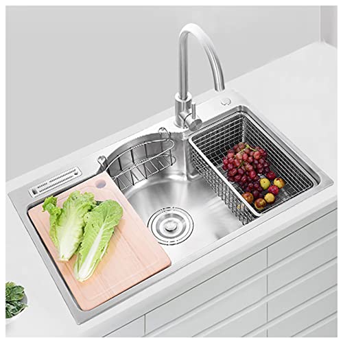 Home Decor Wet Bar oder Prep Sinks Einzelbecken Küchenspüle mit gebogenem Wasserhahn und Ablaufmontage Drop In oder Unterbau von SQMGFA