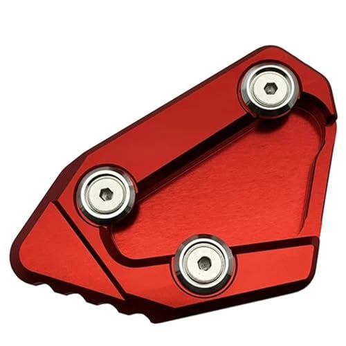Kickstand-Trägerplatte Motorrad Kickstand Fußpads Für Suzuki GSXR 1000 GSX-R 750 600 GSXR1000 GSXR750 2011-2023 Seitenständer Platte Pad Support Platte Extender Seitenständer-Verlängerungspad(Rot) von SQNYDH