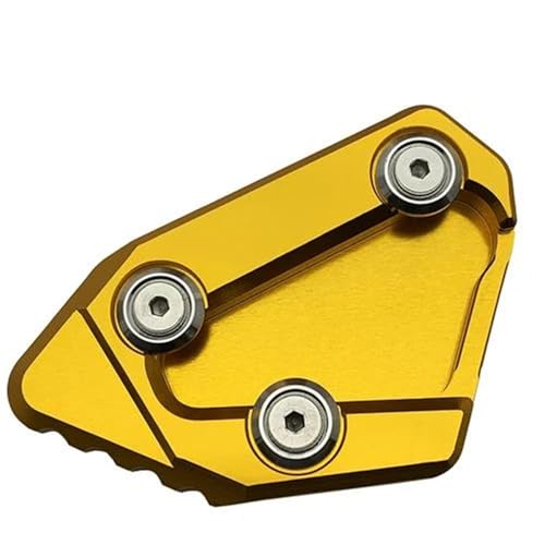Kickstand-Trägerplatte Motorrad Kickstand Fußpads Für Suzuki GSXR 1000 GSX-R 750 600 GSXR1000 GSXR750 2011-2023 Seitenständer Platte Pad Support Platte Extender Seitenständer-Verlängerungspad(Gold) von SQNYDH