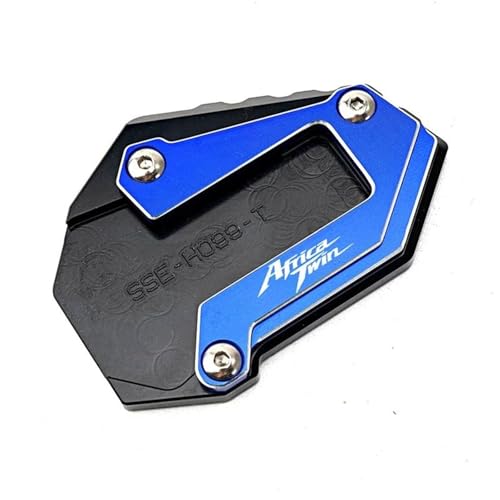 Kickstand-Trägerplatte Motorrad-Kickstand-Pad Für HO&NDA Africa Twin CRF1100L CRF 1100L Adventure 2020-2024 Seitenständer-Verlängerungsplatte Fußpads Stützplatte Seitenständer-Verlängerungspad(Blau) von SQNYDH