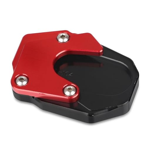 Kickstand-Trägerplatte Motorrad Seitenständer Pad Für Suzuki GSX-S1000F GSXS1000F 2015-2023 Kickstand Erweiterung Platte Unterstützung Fuß Seitenständer Pad Seitenständer-Verlängerungspad(Rot 2) von SQNYDH