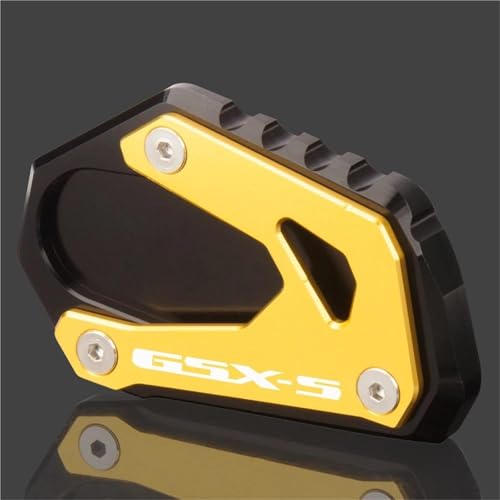 Kickstand-Trägerplatte Motorrad Seitenständer Platte Pad Für Suzuki GSX-S1000/F GSX-S 1000 1000F GSXS GSX S1000 2015-2022 Fußpads Kickstand Support Pad Extender Seitenständer-Verlängerungspad(Gold) von SQNYDH