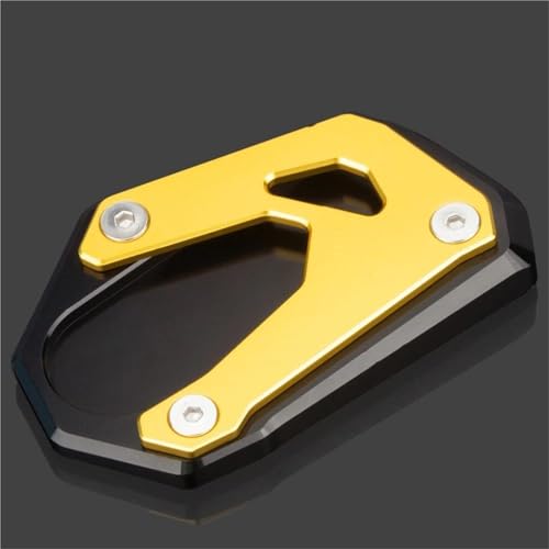 Kickstand-Trägerplatte Motorrad Seitenständer Platte Pad Für Suzuki GSX-S1000/F GSX-S 1000 1000F GSXS GSX S1000 2015-2022 Fußpads Kickstand Support Pad Extender Seitenständer-Verlängerungspad(Gold 1) von SQNYDH