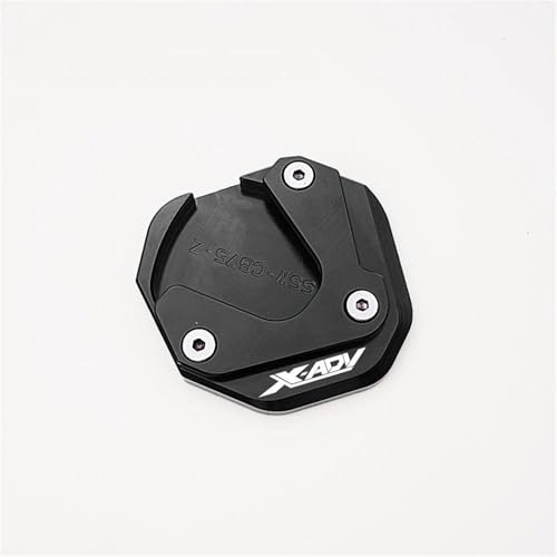 Kickstand-Trägerplatte Motorrad-Seitenständerfußplatte Für HO&NDA X ADV XADV X-ADV 750 XADV750 2017–2024, Seitenständer-Stützplatte, Motorrad-Ständerverlängerung Seitenständer-Verlängerungspad(Schwarz von SQNYDH