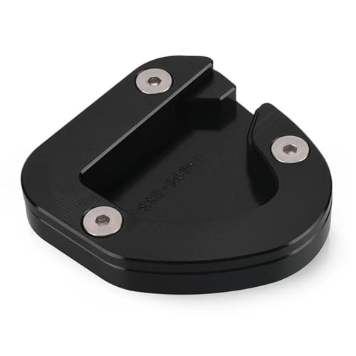 Kickstand-Trägerplatte Motorrad-Seitenständerplatte Für Suzuki GSF1250 1250S Bandit GSX1250F FA GSX 650F 650/S Fußstütze, Seitenständerverlängerung Seitenständer-Verlängerungspad(Schwarz 6) von SQNYDH