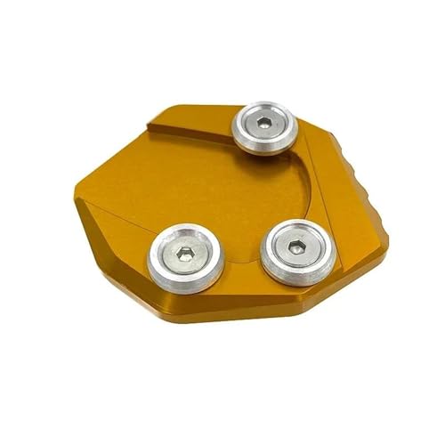 Kickstand-Trägerplatte Seite Ständerplatte Für Suzuki GSX-R125 GSX-R150 GSXS125 GSXS150 GSXR GSXS 125 150 17-18 Kickstand Pad Foot Extension Support Pads Seitenständer-Verlängerungspad(Gold) von SQNYDH