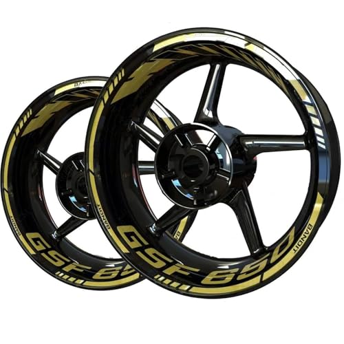 Motorrad-Felgenaufkleber, Reflektierende Felgenstreifen Für Suzuki GSF650 GSF 650 Felgennabenaufkleber Felgenrandaufkleber Reflektierend Komplettset Moto(Farbe 2) von SQNYDH