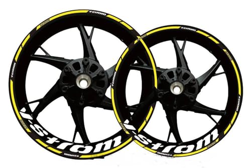 Motorrad-Felgenaufkleber, Reflektierende Felgenstreifen Für Suzuki V-Strom 250 SX V-Strom 250SX Felgenaufkleber Felgenrandaufkleber Reflektierend Komplettset Moto(Farbe 5) von SQNYDH