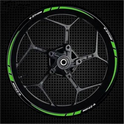 Motorrad-Felgenaufkleber Für Suzuki V-Strom 250 V Strom VStrom 250 17 Zoll Regenfest Felgenrandaufkleber Reflektierend Komplettset Moto(Farbe 8) von SQNYDH