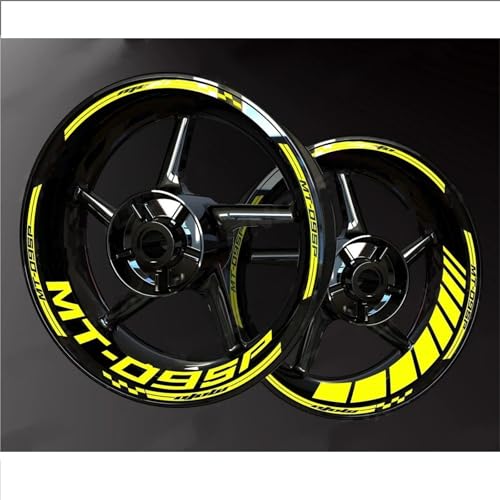 Motorrad-Felgenrandaufkleber Für Yamaha MT09 SP MT-09 MT 09 SP Reflektierende Felgenrandaufkleber Felgenrandaufkleber Reflektierend Komplettset Moto(Farbe 6) von SQNYDH