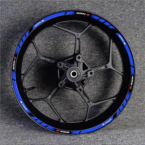Motorradaufkleber Radstreifen Randstätte Für Suzuki GSXS 150 S 150S 150R GSXS150 GSXS150S GSXS150R Reflektierende Radaufkleber Felgenrandaufkleber Reflektierend Komplettset Moto(Farbe 6) von SQNYDH