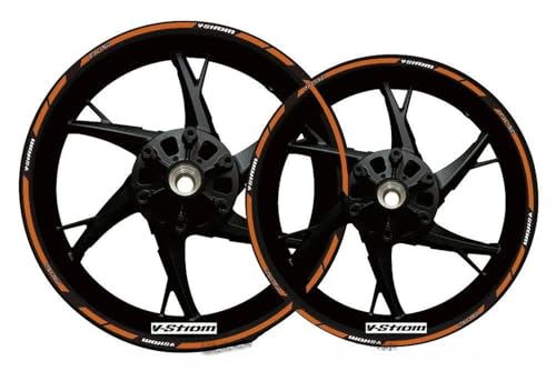 Reflektierende Motorrad-Felgenaufkleber Für Suzuki V-Strom DL650 VStrom V Strom DL 650 DL Felgenaufkleber Felgenrandaufkleber Reflektierend Komplettset Moto(Farbe 3) von SQNYDH
