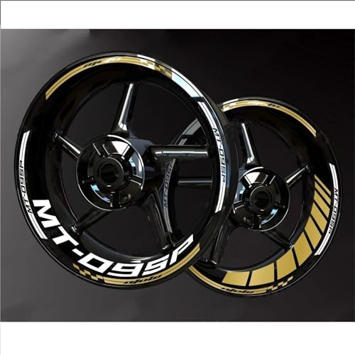 Reflektierende Motorrad-Felgenrandaufkleber Für Yamaha MT09 SP MT-09 MT 09 Felgenrandaufkleber Felgenrandaufkleber Reflektierend Komplettset Moto(Farbe 7) von SQNYDH