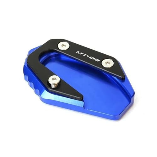SQNYDH Kickstand-Trägerplatte Motorrad-Seitenständer-Auflage Für Yamaha MT03 MT 03 YZF R3 YZFR3 2014–2023 2024 2025, Seitenständer-Verlängerungsplatte Seitenständer-Verlängerungspad(Blau) von SQNYDH
