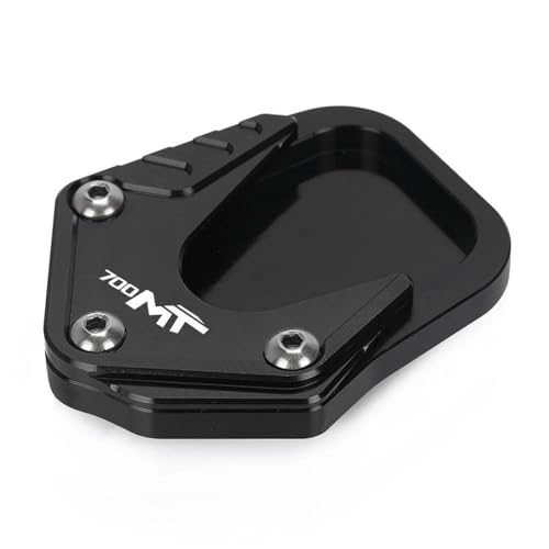 SQNYDH Kickstand-Trägerplatte Motorrad-Seitenständerplatte Für CFMOTO 700MT 700 MT 700 MT700 2022 2023 2024, Seitenständer-Auflageplatte, Verlängerungsplatte Seitenständer-Verlängerungspad(Schwarz) von SQNYDH