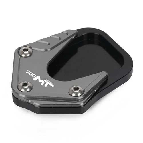 SQNYDH Kickstand-Trägerplatte Motorrad-Seitenständerplatte Für CFMOTO 700MT 700 MT 700 MT700 2022 2023 2024, Seitenständer-Auflageplatte, Verlängerungsplatte Seitenständer-Verlängerungspad(Titan) von SQNYDH