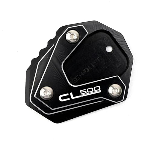 SQNYDH Kickstand-Trägerplatte Motorrad-Seitenständerplatte Für HO&NDA CL500 CL 500 2023 Fußpolster, Seitenständer-Verlängerung Seitenständer-Verlängerungspad(Schwarz) von SQNYDH
