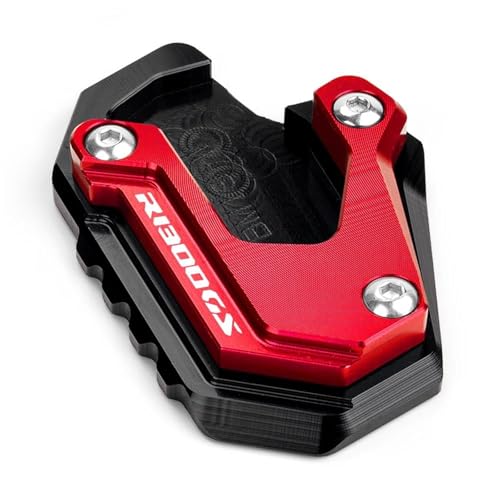 SQNYDH Kickstand-Trägerplatte Motorrad-Seitenständerplatte Für R1300GS R 1300 GS R 1300GS Adventure ADV Option 719 GS 1300 Seitenständerverlängerung Seitenständer-Verlängerungspad(Rot 1) von SQNYDH