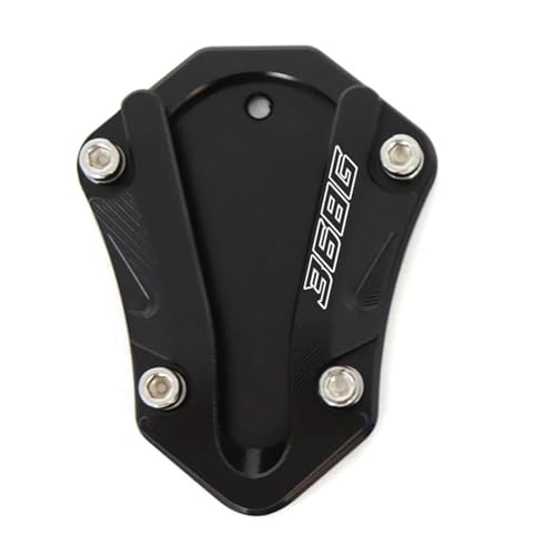 SQNYDH Kickstand-Trägerplatte Motorrad-Seitenständerplatte Für ZONTES 368G 368 G 368-G 2024 2025, Seitenständer-Verlängerung Seitenständer-Verlängerungspad(Schwarz) von SQNYDH
