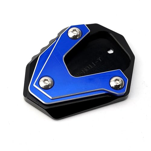 SQNYDH Kickstand-Trägerplatte Motorrad Ständer Pad Für HO&NDA CL500 CL250 CL300 CL 250 300 500 2023Stand Verlängerung Platte Fuß Pads Unterstützung Platte Seitenständer-Verlängerungspad(Blau 2) von SQNYDH